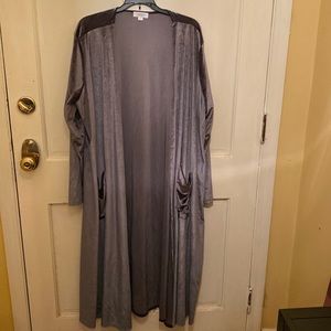 Lularoe gray velvet Sarah.  Cozy! Never worn